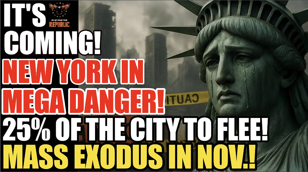 It’s Coming! New York In MEGA DANGER! 25% Of The City To FLEE in Mass Exodus In November!