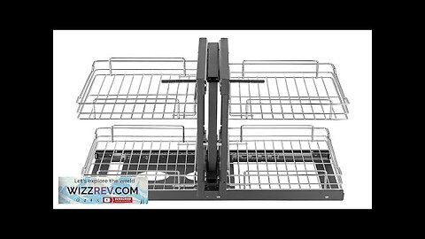 2 Tier 4 Shelf Blind Corner Pull Out Organizer Chrome Kitchen Cabinet Review