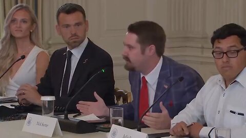 🚨 NICK SORTOR: "I took this flag from that man that was burning it in the street..."