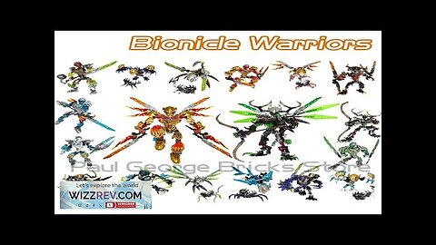 New Bionicle Warriors Building Blocks Golden Mask Anime Action Figures Soldier Robot Review