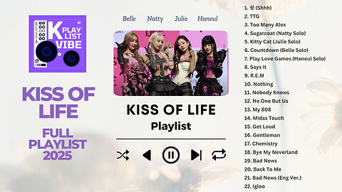 KISS OF LIFE (키스 오브 라이프) All Songs Relax/Study/Chill Full Playlist Updated 2025