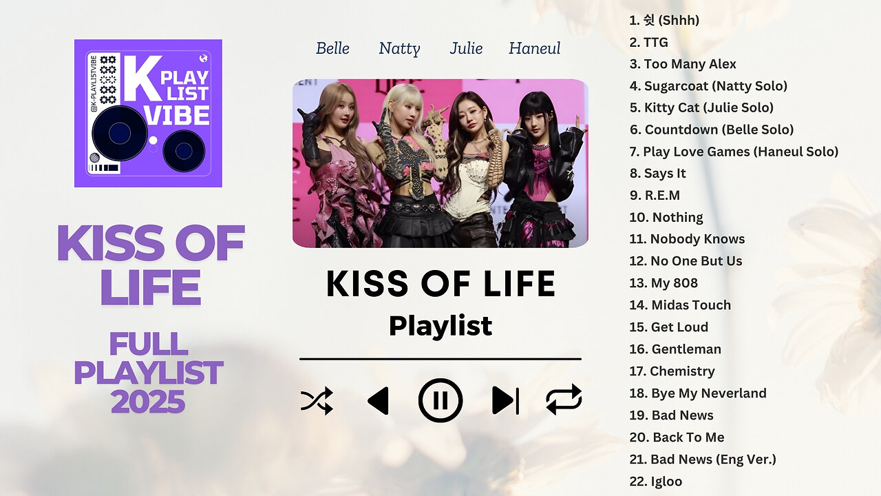 KISS OF LIFE (키스 오브 라이프) All Songs Relax/Study/Chill Full Playlist Updated 2025