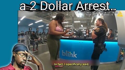 BBW Karen Nearly Crashes Out Over 2 Dollars at the Gym pt. 1 - a $2 Arrest
