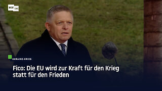 Fico: Die EU wird zur Kraft für den Krieg statt für den Frieden