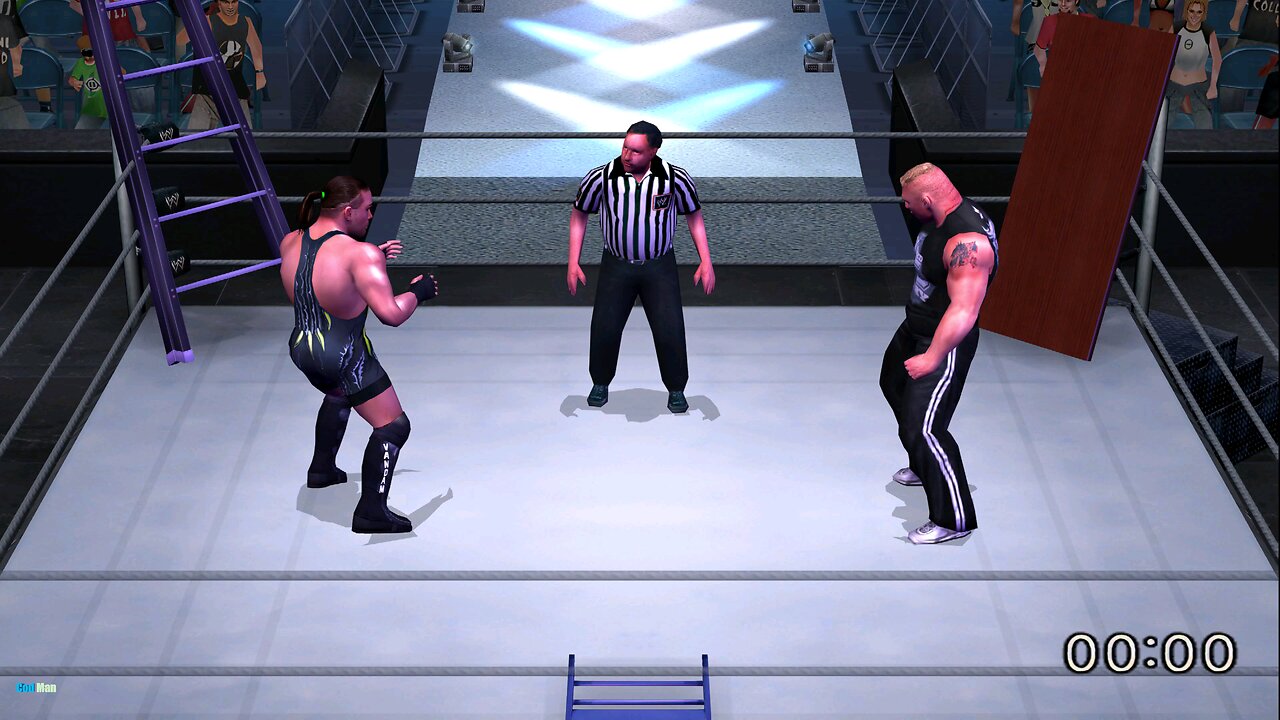 Rob Van dam vs Brock Lesnar|TLC |π🪜🪑 SmackDown Here Comes the Pain |#💪 Rvd👎 # Frog Splash#