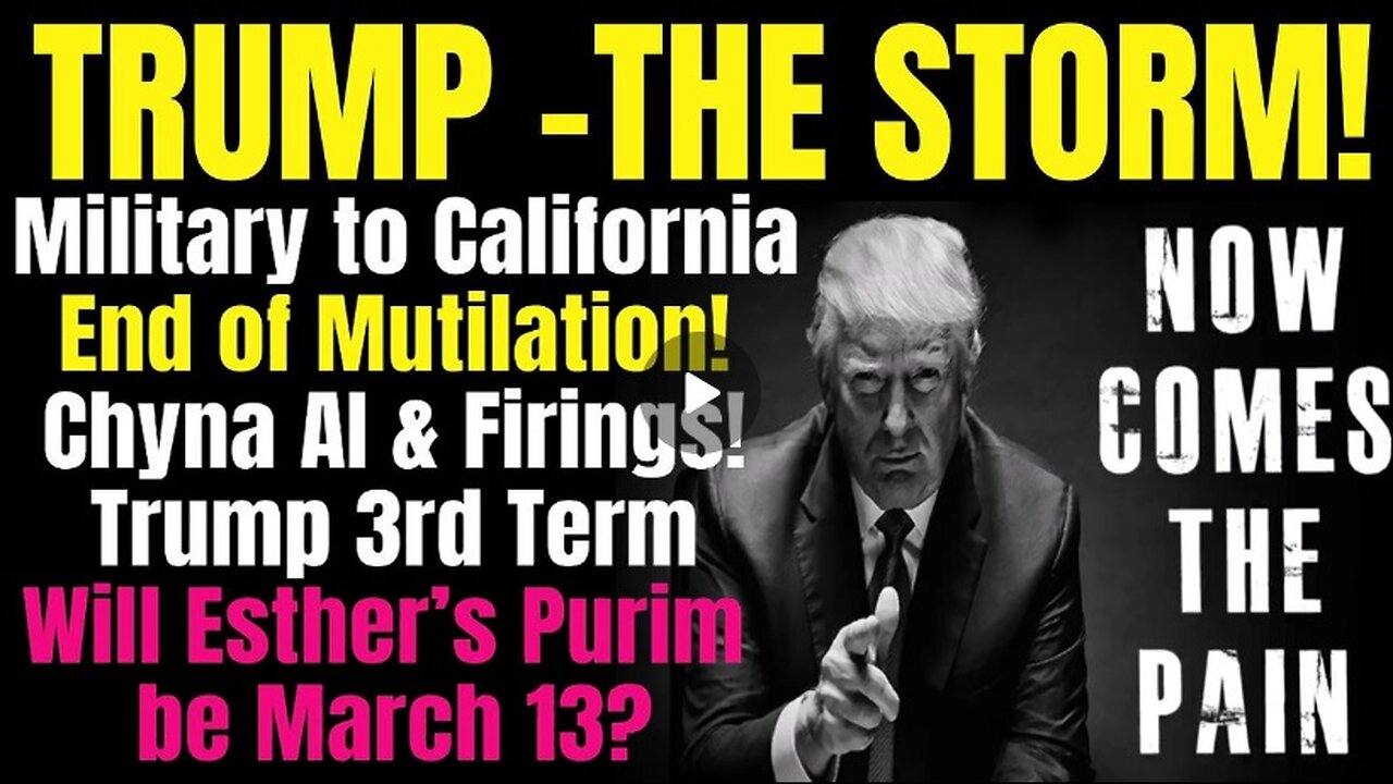 Trump Storm! PANIC in DC - Military to California, End of Mutilation