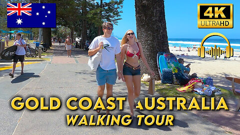 WALKING TOUR BURLEIGH HEADS AUSTRALIA | See Why Everyone Loves This Beach Town | 4KUHD | Binaural 🎧