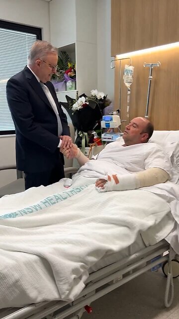 Primer ministro de Australia visita al hombre que desarmó al tirador en la masacre y le dice esto