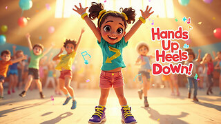 Hands Up, Heels Down | Wiggle Wednesday Dance Song for Kids | PopSoar