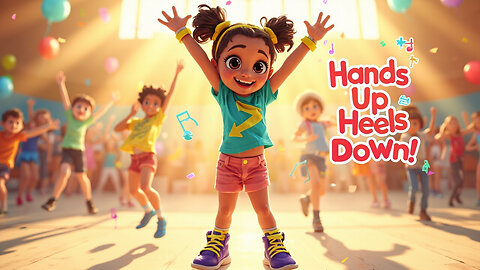 Hands Up, Heels Down | Wiggle Wednesday Dance Song for Kids | PopSoar