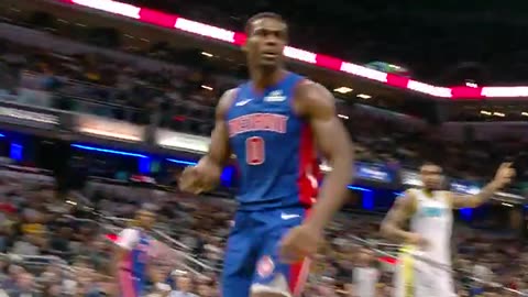 Jalen Duren with the POWERFUL one-handed jam! 💥 #NBA #Pistons