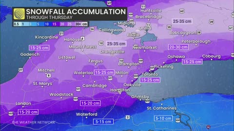 SNOW FORCAST FOR ONTARIO