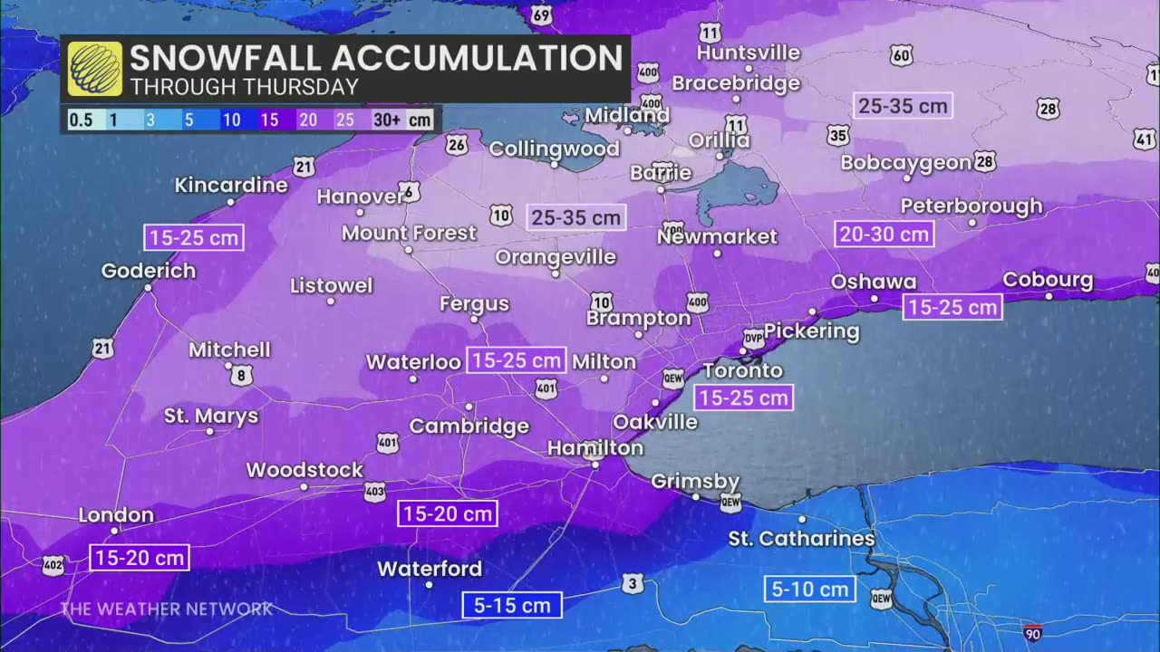 SNOW FORCAST FOR ONTARIO