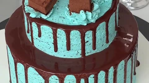 “Double-layer thin chocolate cake brings double happiness!!!