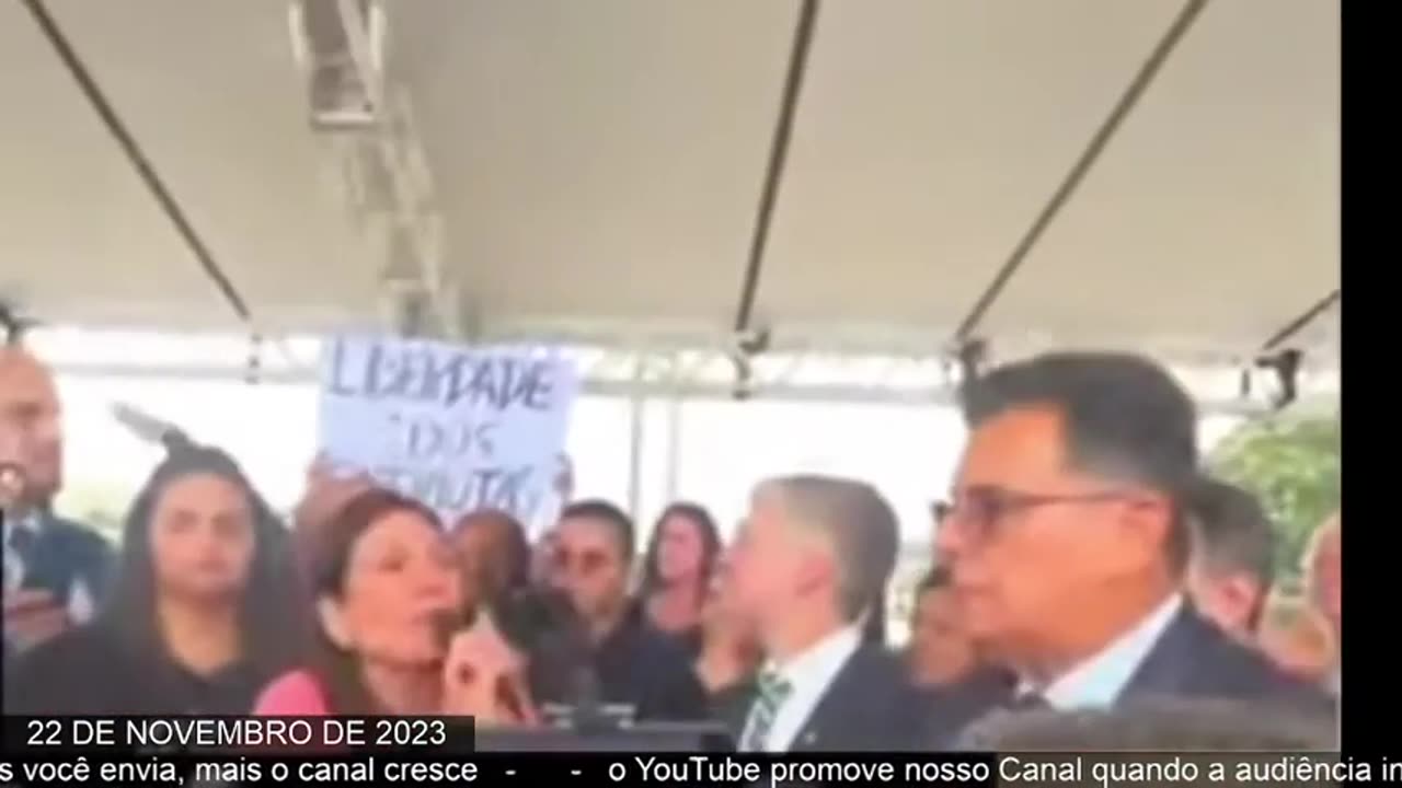 PROTESTOS NA FRENTE DO STF - MORTE DE PRESO-POLÍTICO 2023/11/23 Manifestação na porta do Supremo Tribunal Federal após morte do preso-político Clériston, preso nos atos de 8 de janeiro.