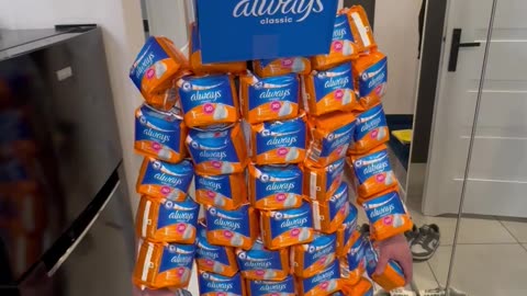 Man in the Always Pads Suit