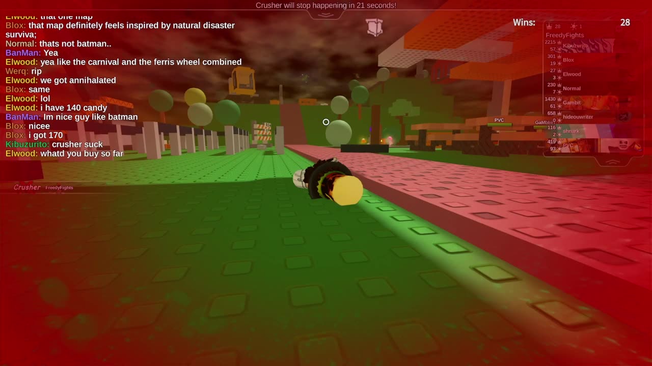 Silly Death by Crusher in S.E.W.H - Something Evil Will Happen - Roblox