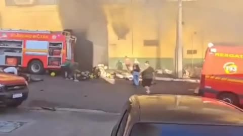 Explosion At Supermarket Blaze