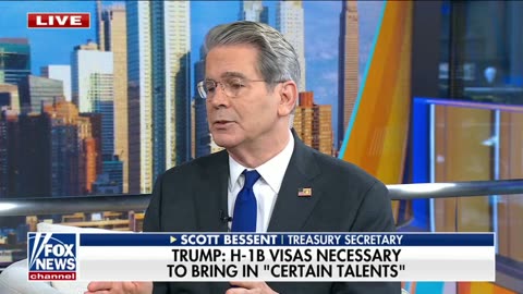 Scott Bessent explains Trump's plan with H1B visas