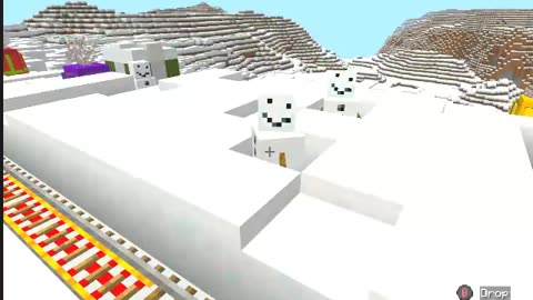 Snowman Village/Minecraft