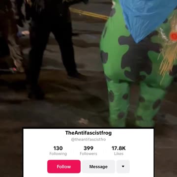 Imagine pepper-spraying a frog.