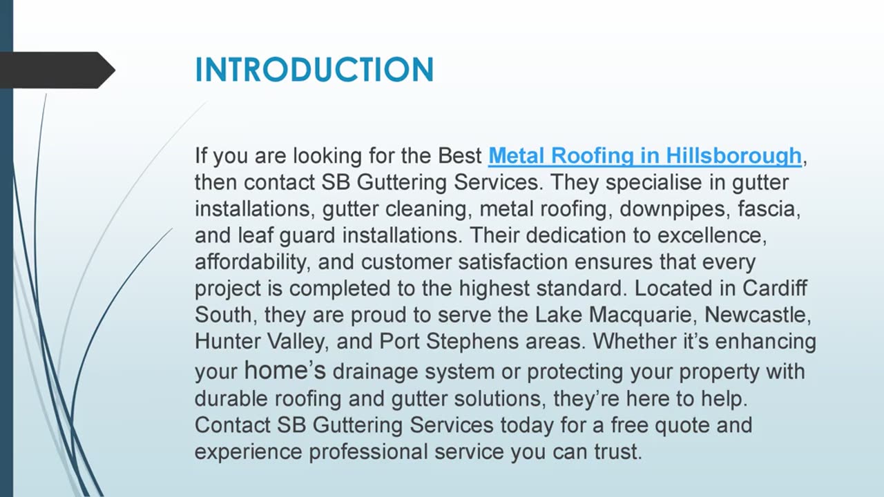 Best Metal Roofing in Hillsborough