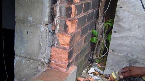 Mike and his Girl putting glass block in my new project shea show