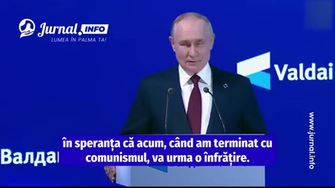 Discursul lui Putin la forumul de la Valdai - scoala si delectare