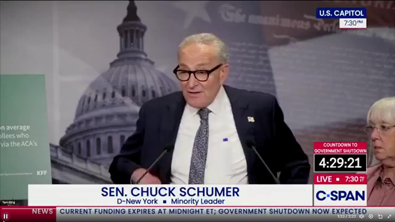 BREAKING: Chuck Schumer hoàn toàn THẤT BẠI sắp bị suy sụp tinh thần!