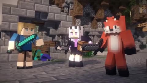 Herobrine and Steve War Minecraft