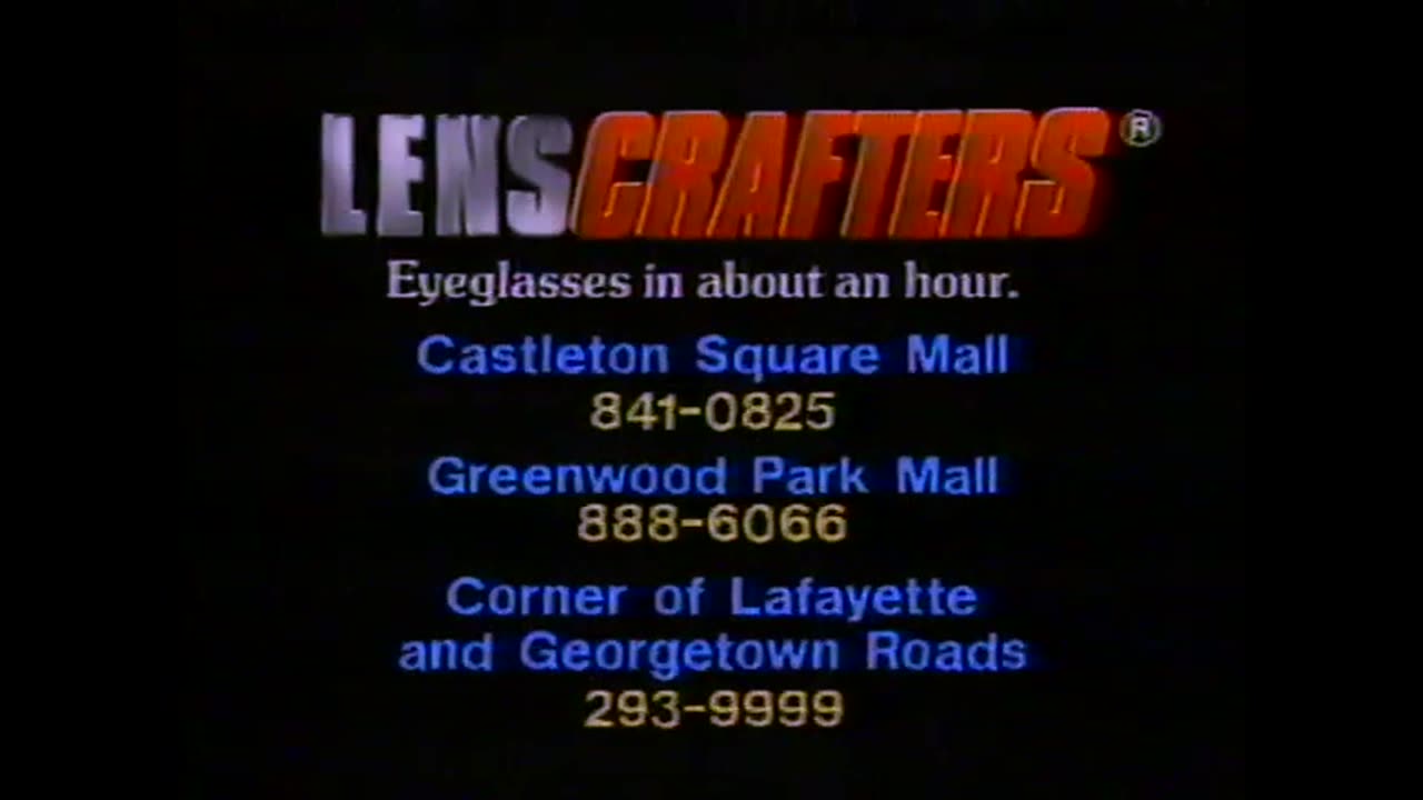 November 17, 1987 - Lens Crafters Commercial