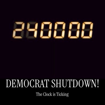 The White House - 24 hours until the Democrat shutdown. Time starts now.⏳