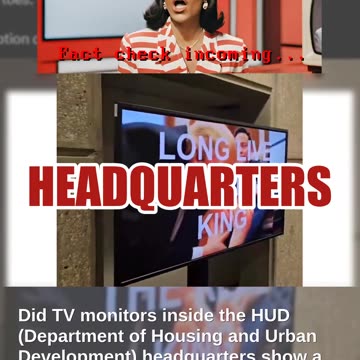 Fact Check: HUD Headquarters TV Monitors DID Show Trump Licking Elon Musk's Feet In AI Video