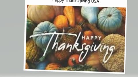 Happy Thanksgiving USA