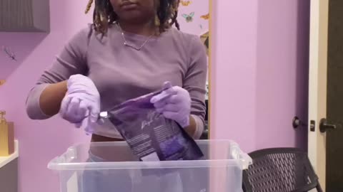 Filling a Plastic Jar with Sexy Smooth Hypnotic Purple Seduction 💜 Wax Beads | @akirawaxcolorado