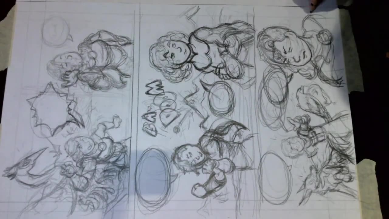 Timelapse: Penciling Page 10 in 24 minutes