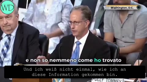Dr. Robert Sullivan bestätigt unter Eid vor dem Senatsausschuss