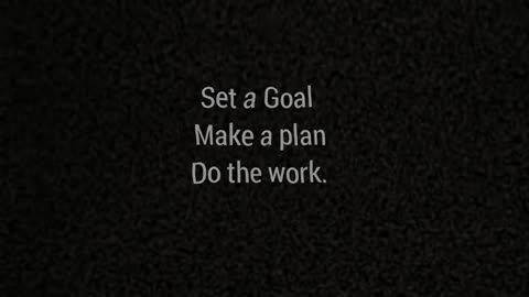 Set your goal