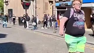 Woman attacks and assaults Edge of The Matrix because he was holding a sign and debating
