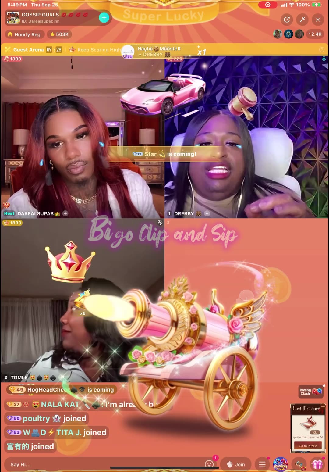 Gossip Gurls segment ft MadamLo n CherryTheBoom speaking on Gossip Gurls 9/25/25 #bigoclipandsip