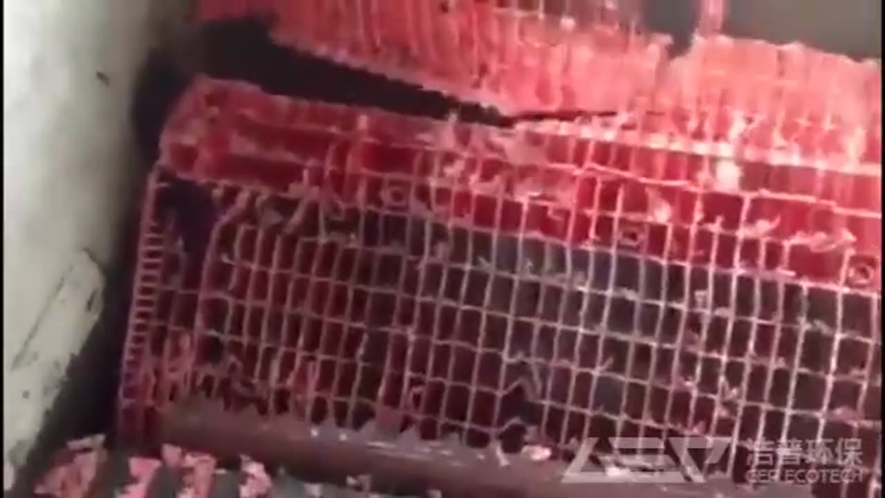 Single-Shaft Shredder Plastic Pallet Test Run!