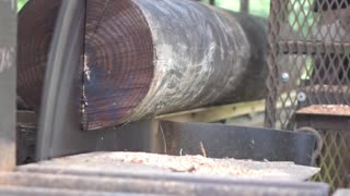 Milling A Telephone Pole