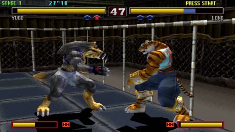 Bloody Roar 2 (PS1) Arcade Gameplay