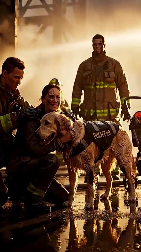 Wildlife Rescue – Brave Golden Retriever Saves Lives in Fire