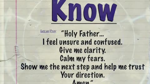 Prayer for Clarity in Uncertain Times | God, Show Me What to Do - Psalm 32:8