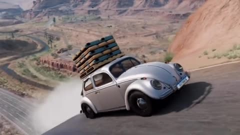 Carros da Wolks subindo morro com 1000 kg de carga