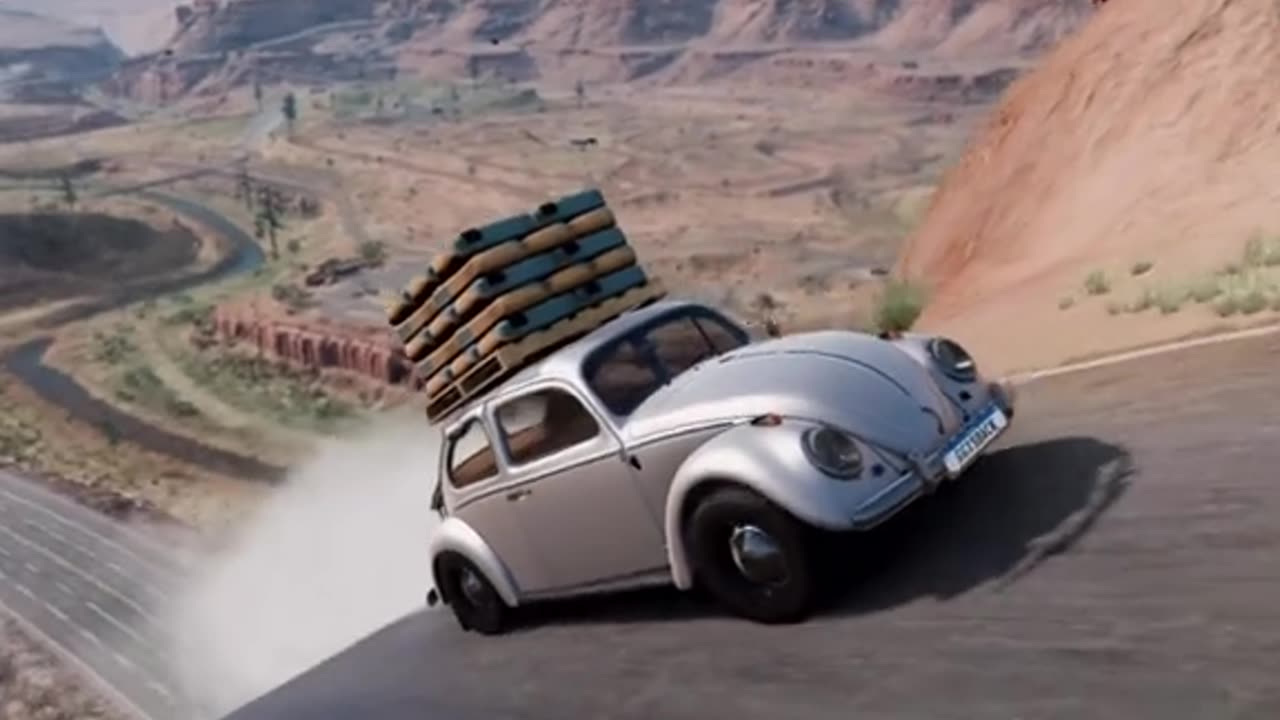 Carros da Wolks subindo morro com 1000 kg de carga