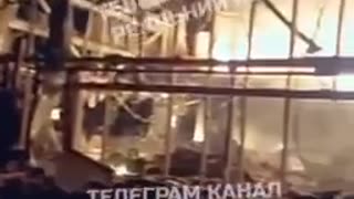 The site of the Russian strike in Fastiv near Kyiv