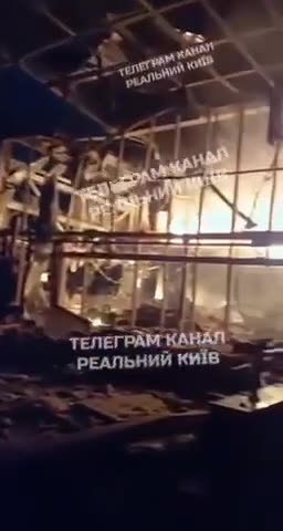 The site of the Russian strike in Fastiv near Kyiv