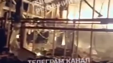 The site of the Russian strike in Fastiv near Kyiv